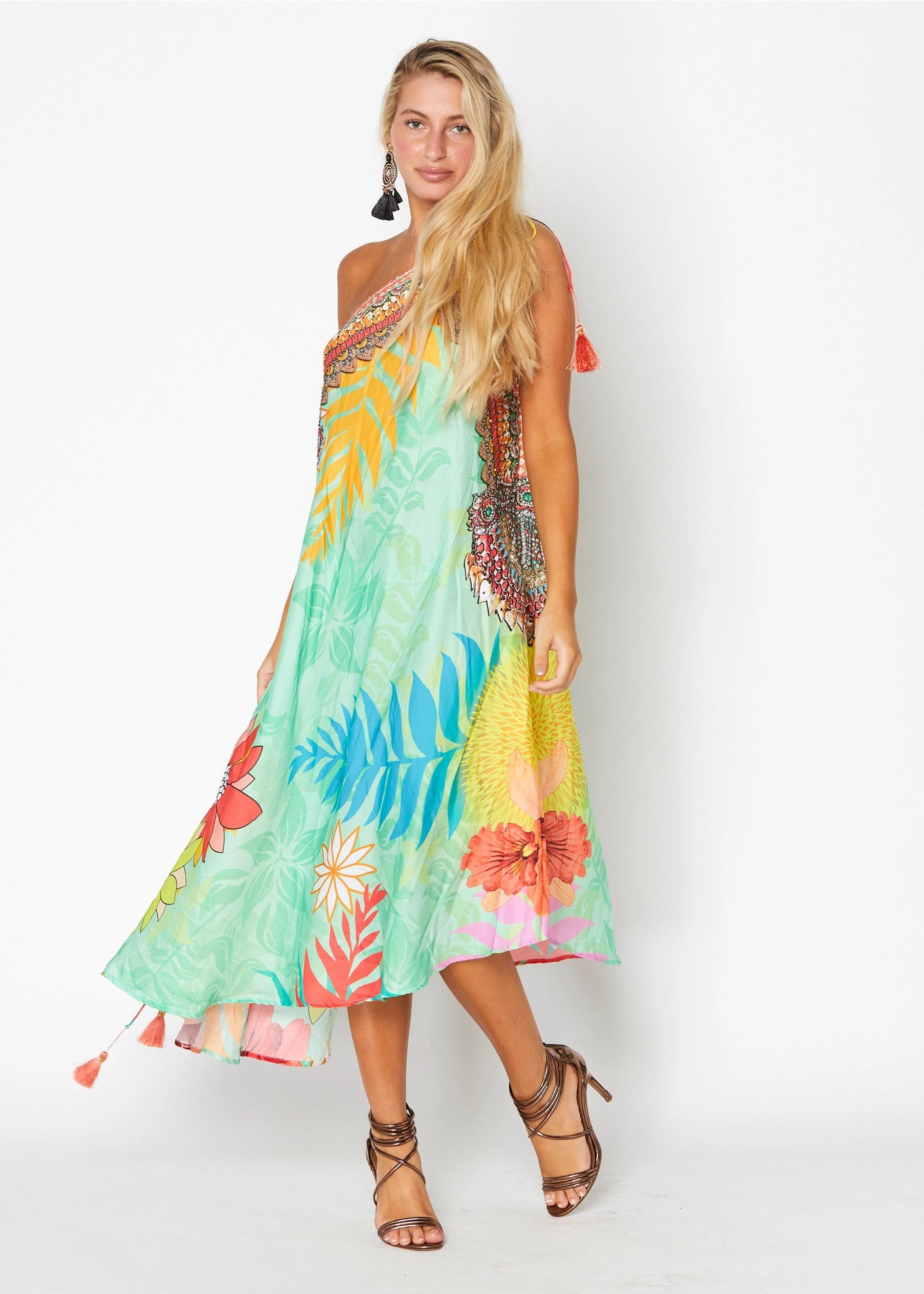 636 Tropical 3 vías vestido versátil